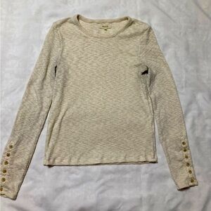 Madewell Women’s long sleeve knit top size M